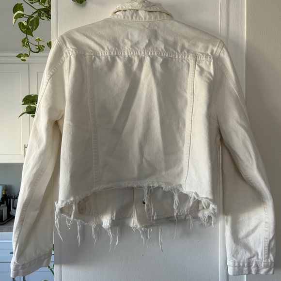 GRLFRND white cropped fitted denim jacket - Picture 5 of 5